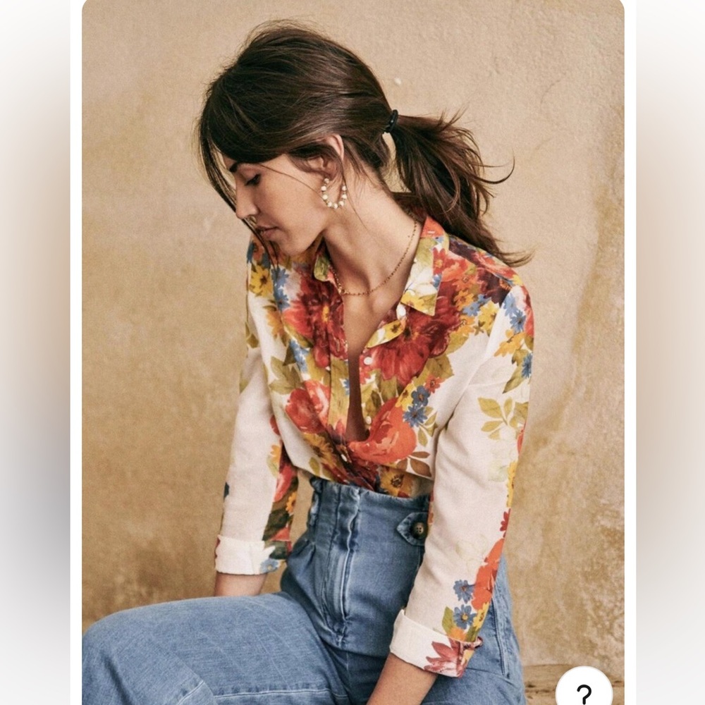 Sezane Pierro blouse size 36 NWT